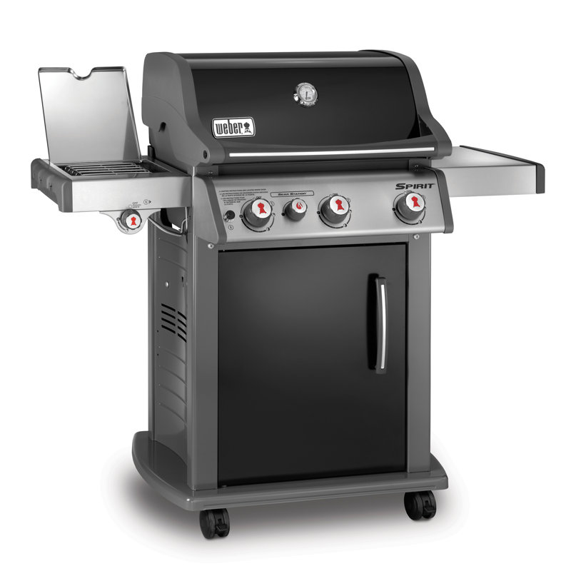 er Spirit® E330 3Burner Propane Gas Grill with Side Burner